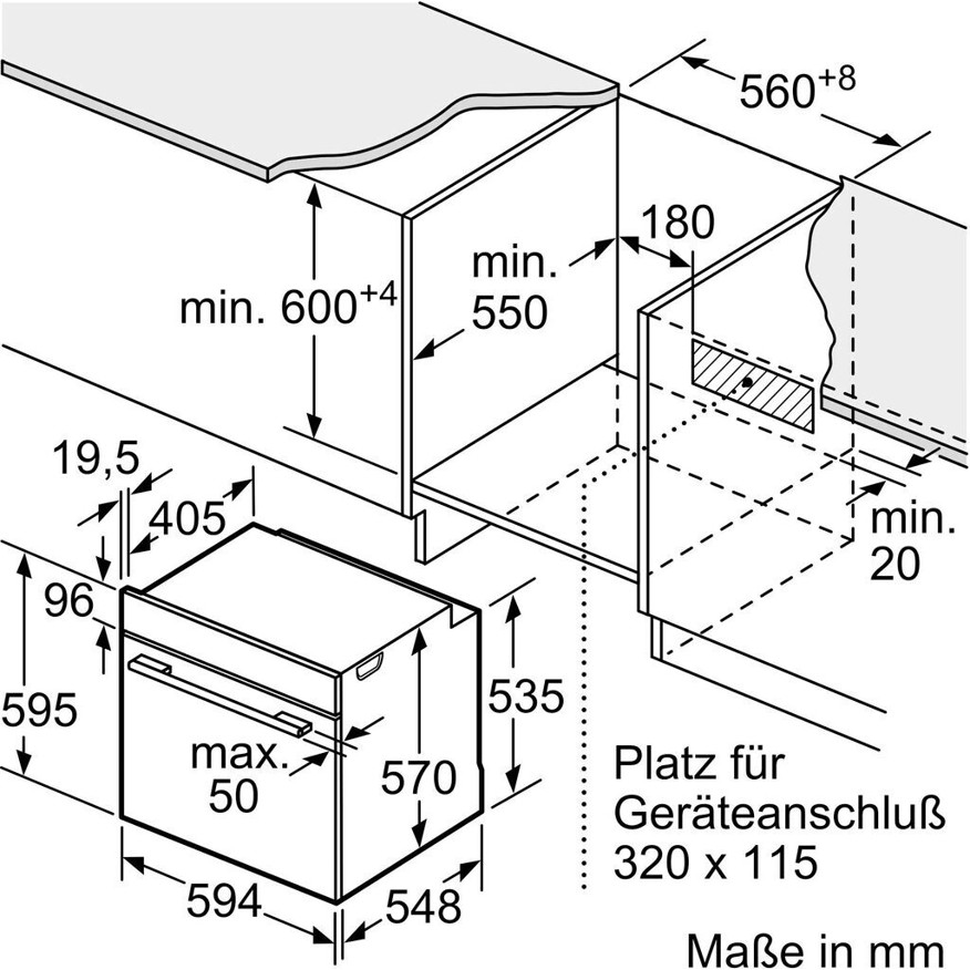 Bosch - HND415LS61 - Induktionsherd-Set mit 4 Kochzonen, silber
