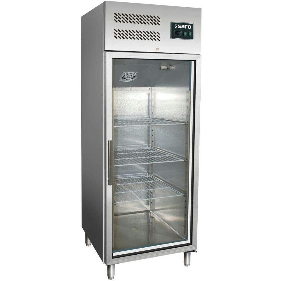 Saro - Gewerbekühlschrank GN 600 TNG - Kühltechnik - silber, Volltür, 537 Liter, +2 bis +8 °C