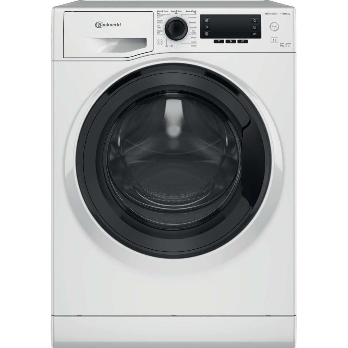 Bauknecht WATK Sense 117B 59 C - Waschtrockner - 11 kg Waschen, 7 kg Trocknen, 1400 U/min, Inverter-Motor, weiß