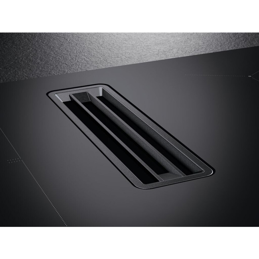 AEG CCE84543CB Induktionskochfeld mit integriertem Dunstabzug, 77 cm, schwarz