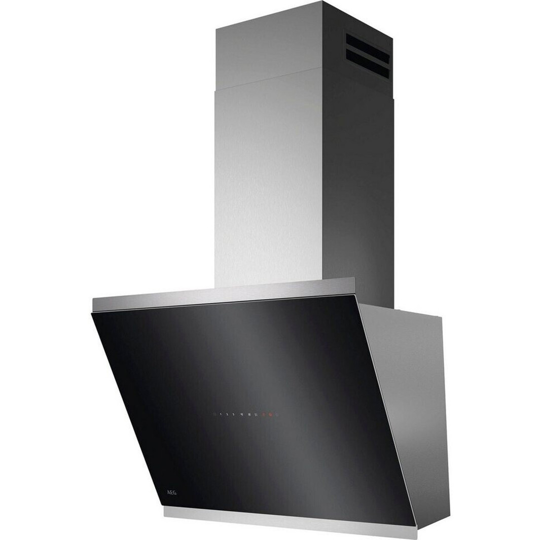 AEG - Dunstabzugshaube - GV77D61SL - schwarz, 60 cm, WLAN, LED-Beleuchtung, Abluft/Umluft