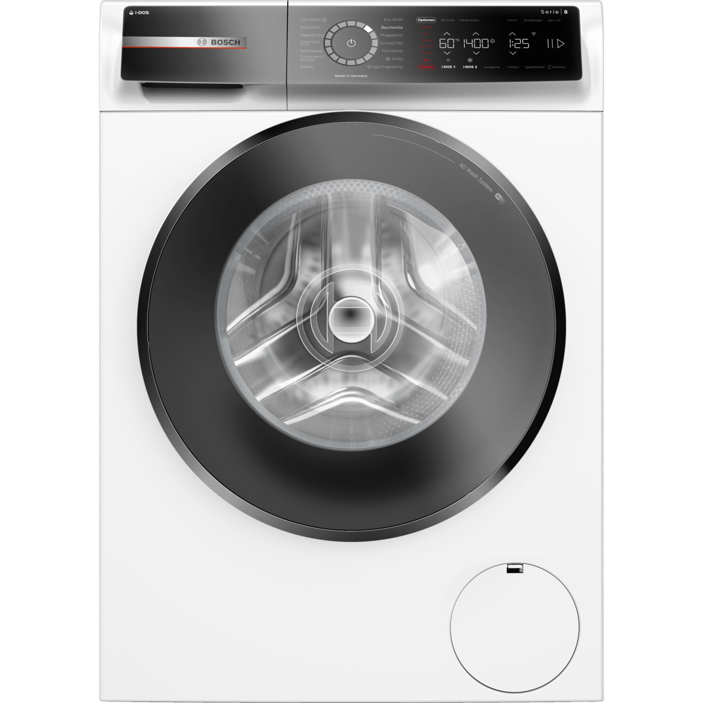 Bosch - Serie 8 Waschmaschine - WGB244A40 - 9 kg, weiß, WLAN, App-Steuerung, LED-Display