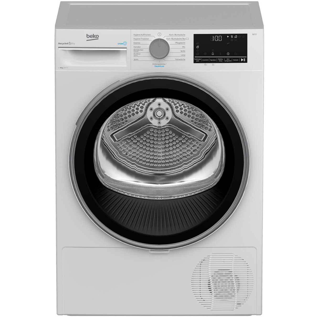 Beko B3T22491 Wäschetrockner Wärmepumpentrockner 8 kg weiß OptiSense ProSmart AquaWave