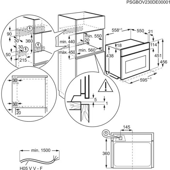 AEG - Kompaktbackofen NKK8N621B - CombiQuick, WLAN, schwarz