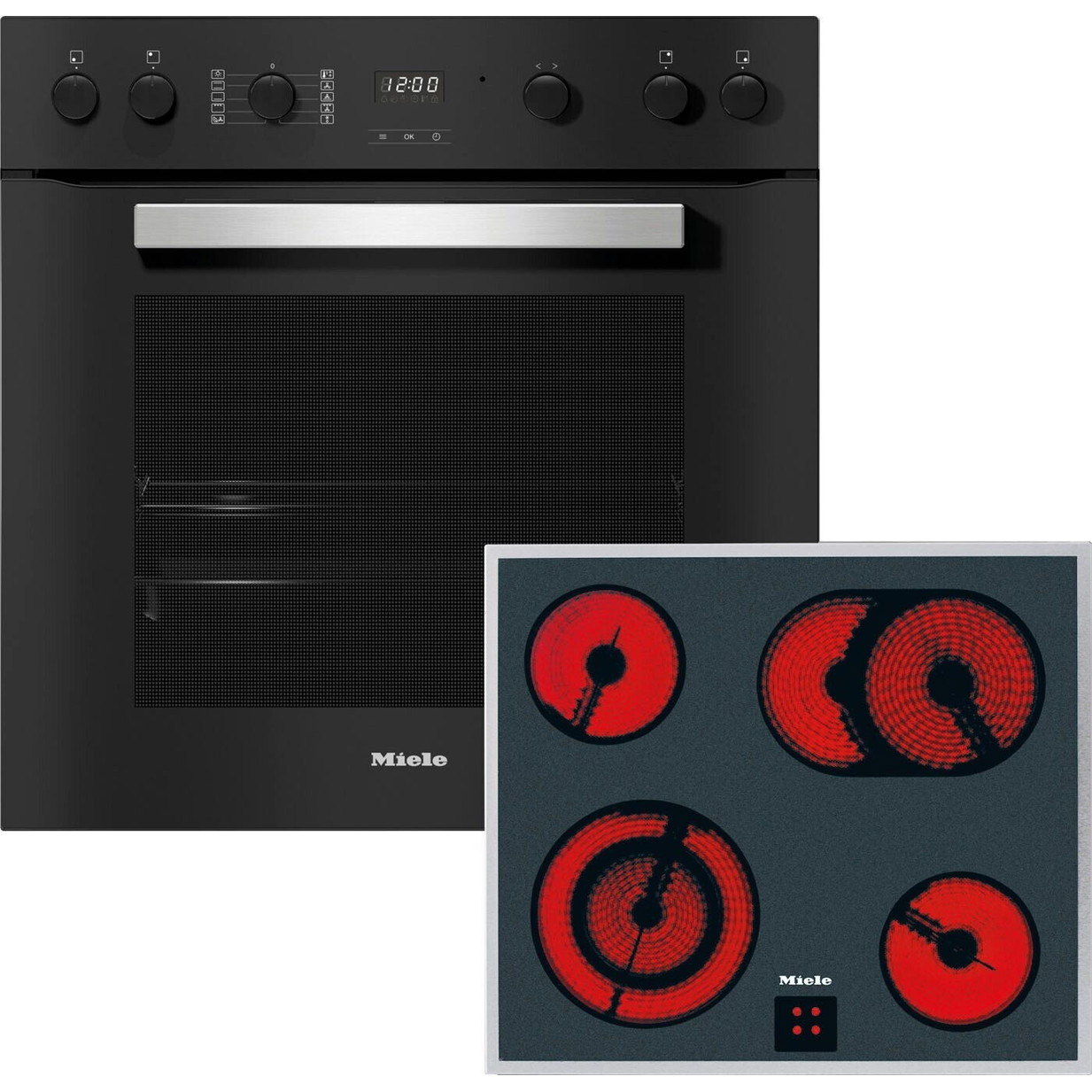 Miele - Elektroherd H 2459 E - schwarz - 76 Liter - Katalyse