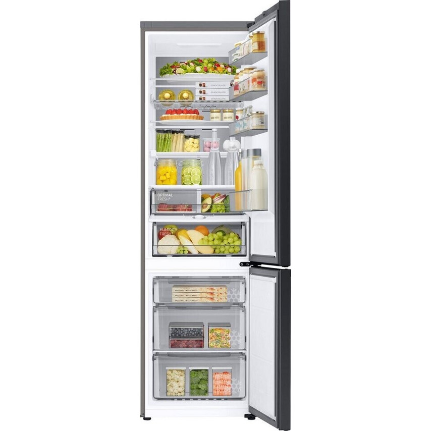Samsung RL38A776ASR Kühl-Gefrierkombination grau, No-Frost, 203cm Höhe, 387L Netto-Kapazität, 35dB(A)