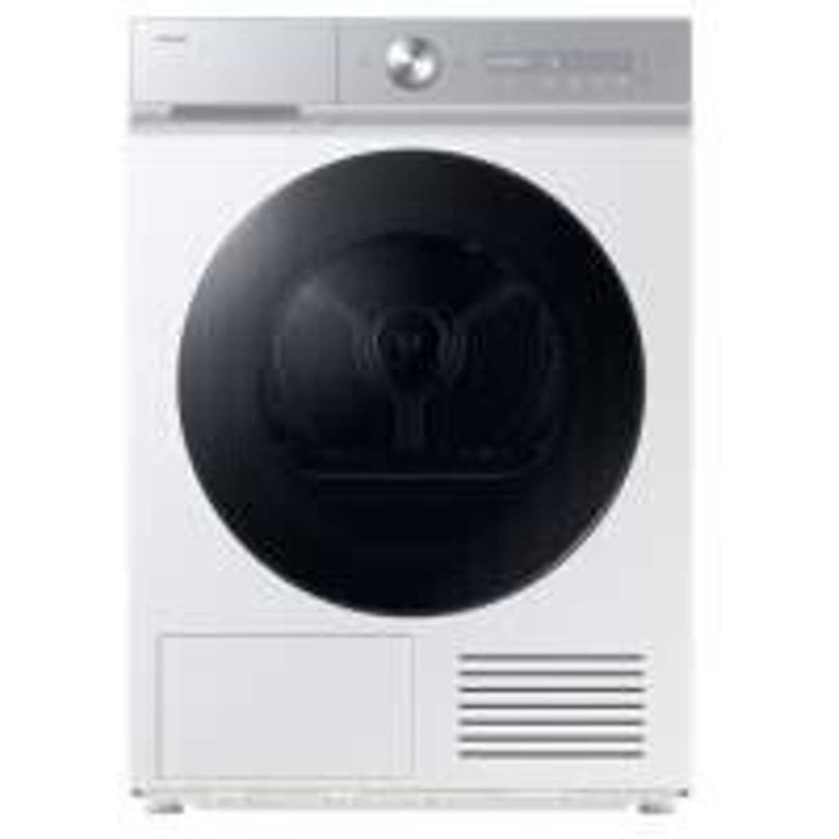 Samsung - Trockner DV90DB8845GHU2 - Wärmepumpentrockner mit 9 kg - weiß -curved door , black glass