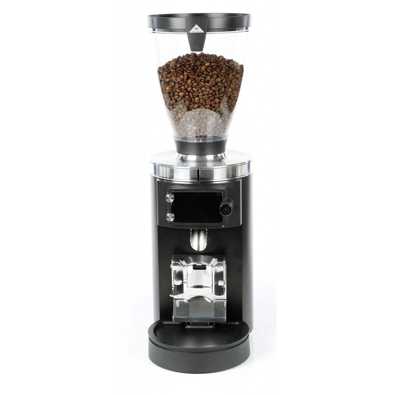 Mahlkönig - E65S GbW - Kaffeemühle schwarz - mit Waage, Siebträgerhalterung, 1200g Behälter