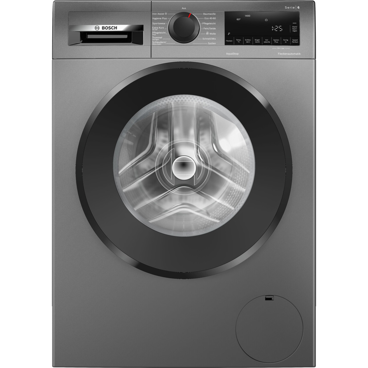 Bosch - Serie 6 WGG244ZR10 Waschmaschine - 9 kg Fassungsvermögen, SpeedPerfect, grau