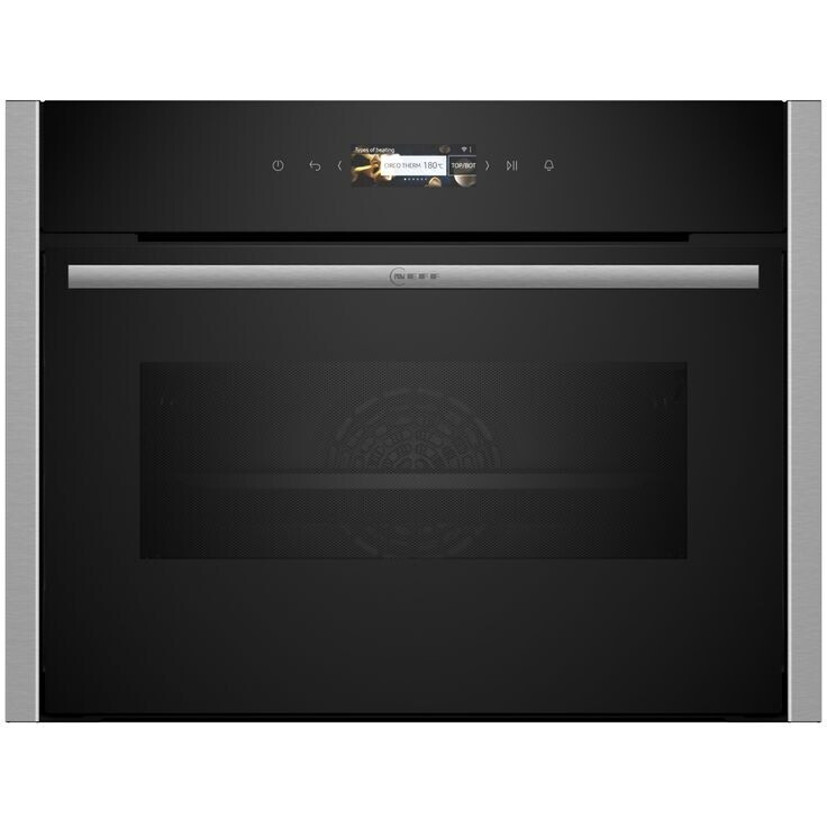 Neff - C24MR21N0 - Kompaktbackofen - 45L, Pyrolyse, TFT-Display, HomeConnect, schwarz