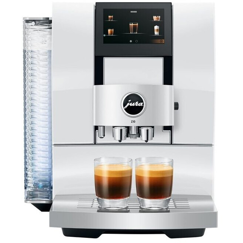 Jura - Neue Z10 Diamond White Kaffeevollautomat - Mahlwerk, Touchscreen, weiß