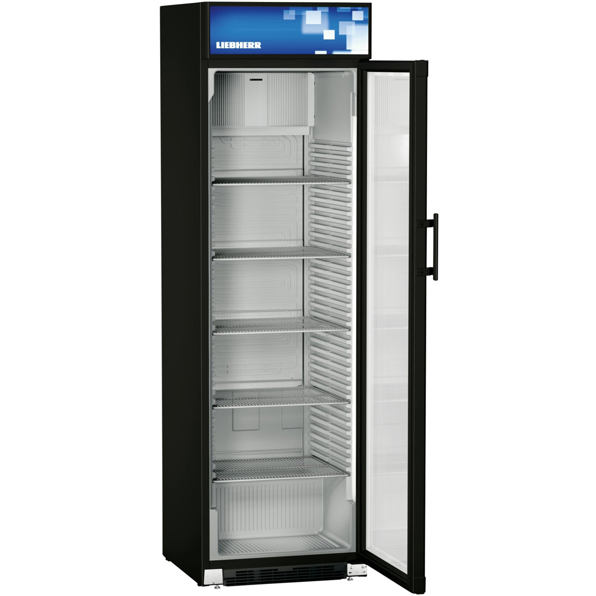Liebherr - FKDv 4213 - Gewerbekühlschrank - 403 L - Glasstür - steckerfertig - Silber