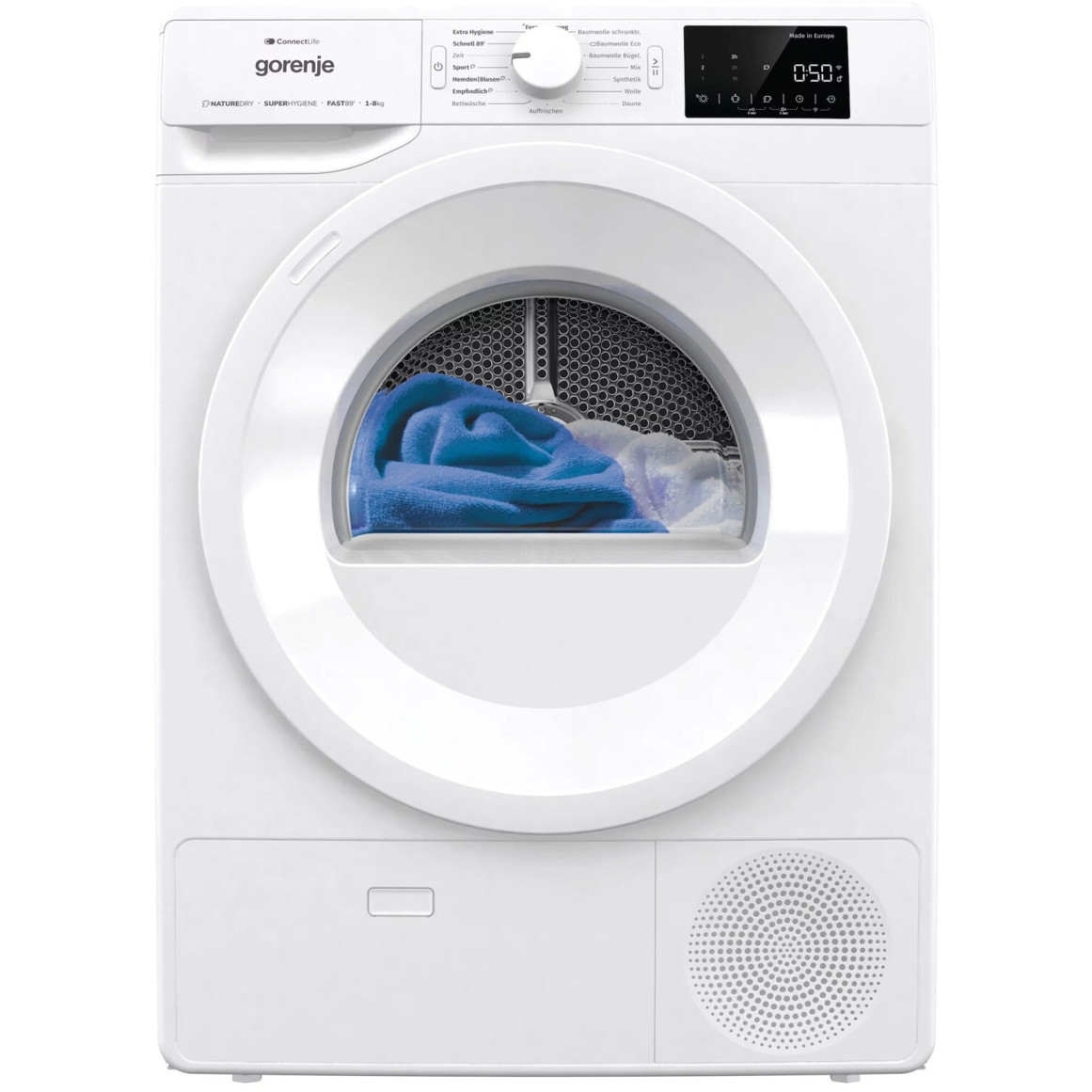 Gorenje - Wärmepumpentrockner mit 8 kg Füllmenge - DPNE83/GN - weiß