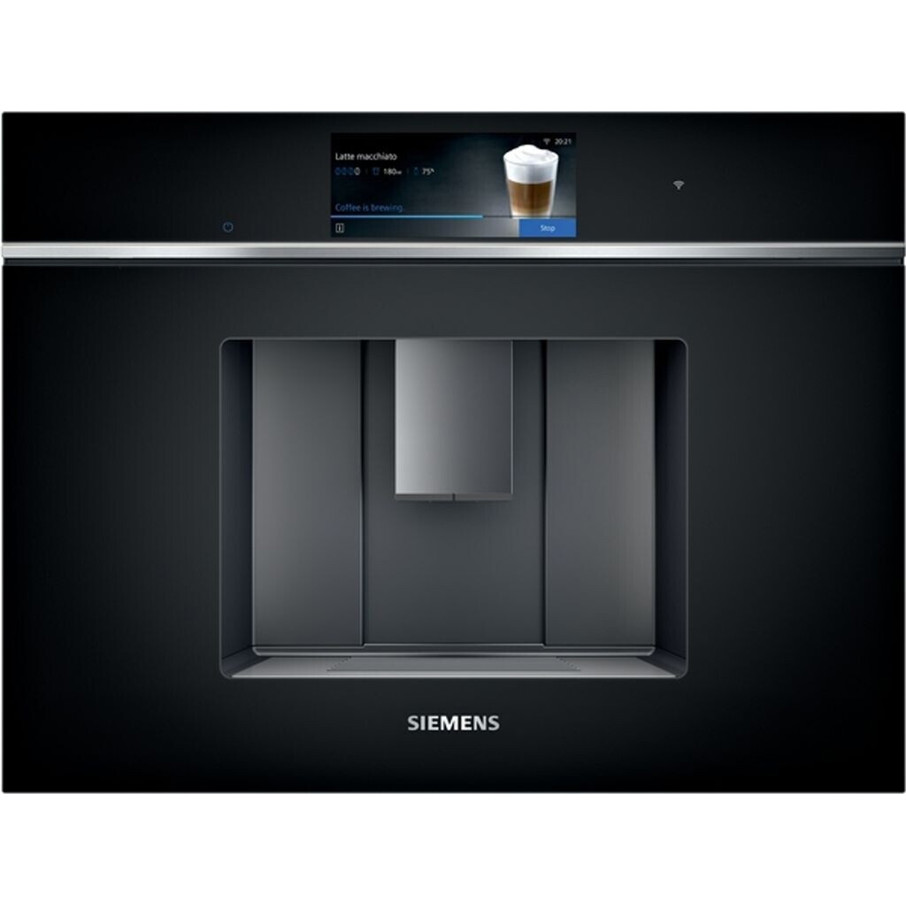 Siemens - Einbau-Espressomaschine iQ700 CT718L1B0 - schwarz - Keramikmahlwerk - Home Connect