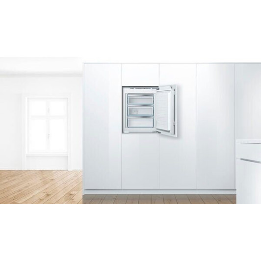 Bosch - Serie 6 - GIV11ADC0 - Einbaugefrierschrank - 70 Liter, weiß, 3 Schubladen, 21h Lagerzeit bei Störung, 37 dB(A), 12 kg/24h