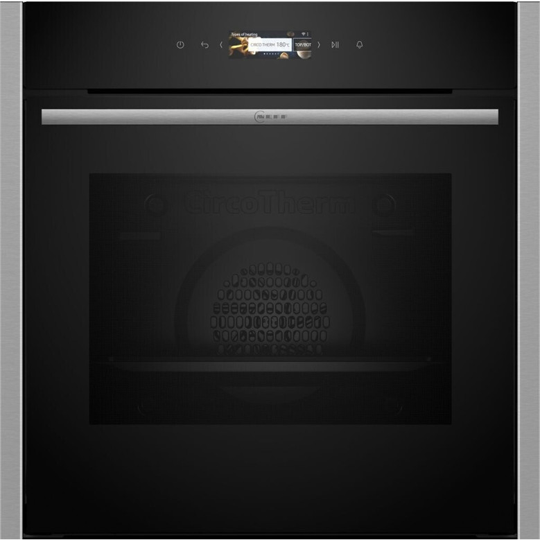 Neff B24CR31N0 Einbaubackofen – 71L, 14 Heizarten, HomeConnect, EasyClean, schwarz